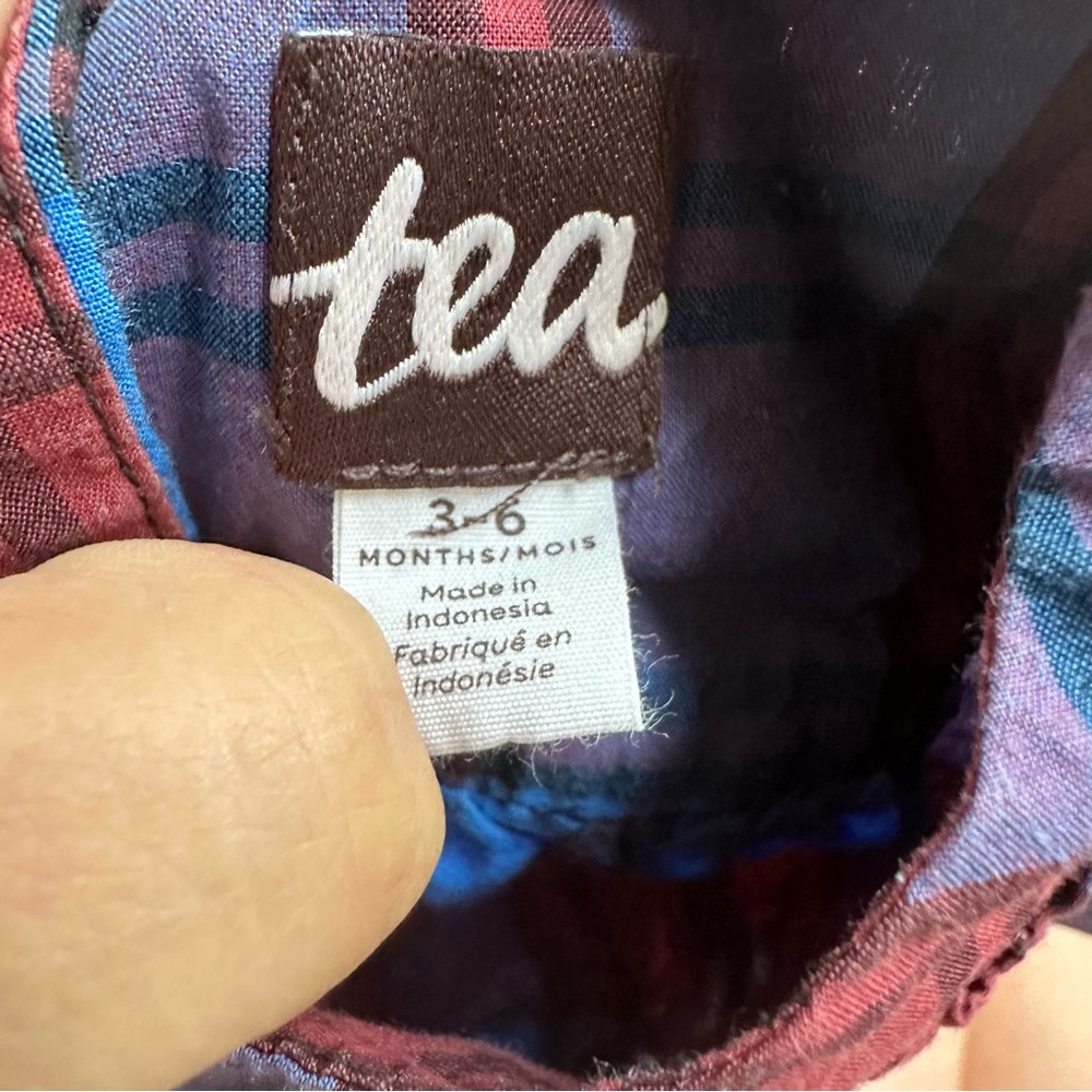 Tea Collection Family Plaid Ruffle Romper - Picture 3 of 5